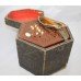 Vintage Wooden Concertina in Carrying Case