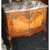 Walnut Marble Topped Commode with Heavy Bronze Mounts