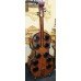 Unusual Walnut Style Cello Drinks Wine Bottle Rack Cabinet