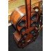 Unusual Walnut Style Cello Drinks Wine Bottle Rack Cabinet