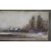 'December Frost' Watercolour by J.Coldrick Set in Oak Frame