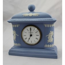 Wedgwood Jasperware Blue & White Mantle Clock