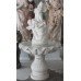 White Marble Classical Style Cherub Water Fountain H 140 cm