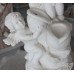 White Marble Classical Style Cherub Water Fountain H 140 cm