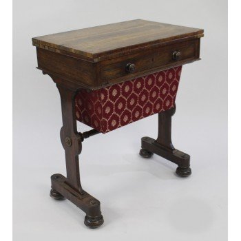 William IV Rosewood Card & Works Table