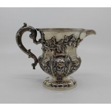 William IV Solid Silver Cream Jug by Barnard London 1834