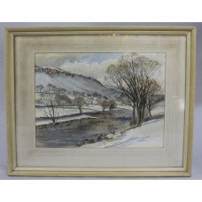 Winter Watercolour by Wilfrid B Tapp (British, 20th c.)